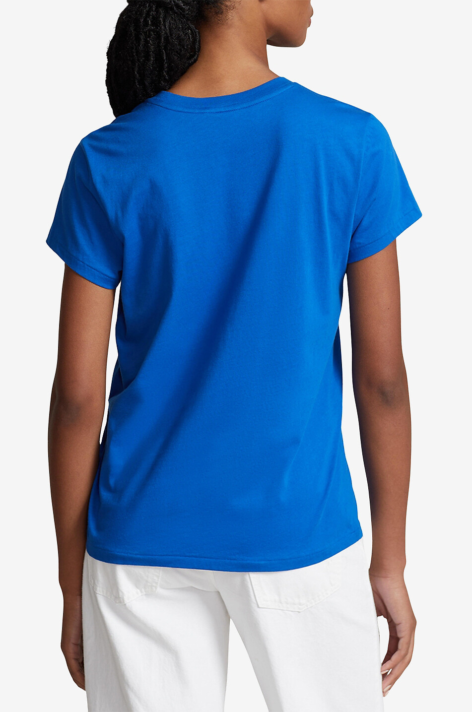 POLO RALPH LAUREN Pony short-sleeved jersey T-shirt Women BLUE 3