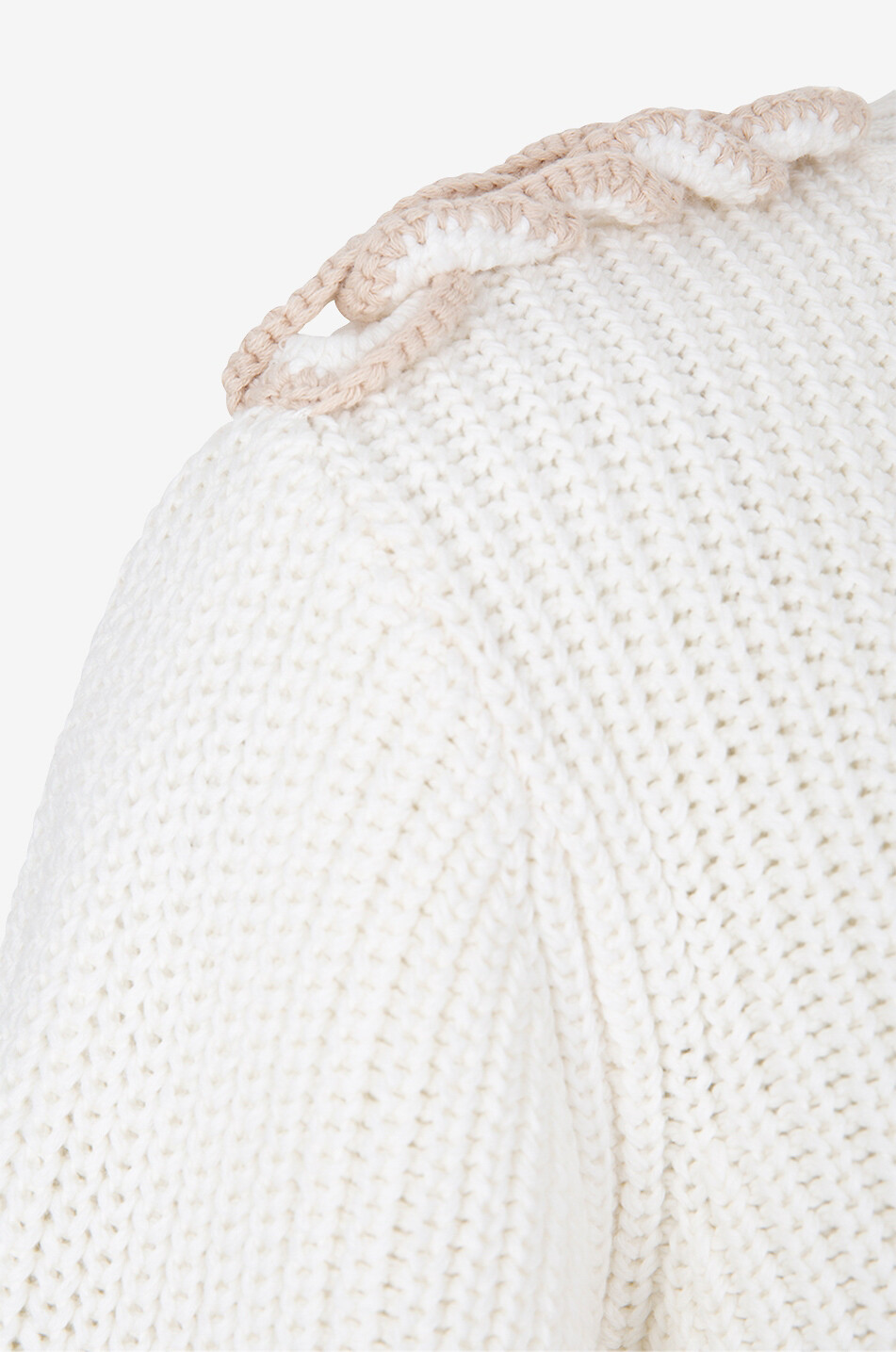 Cardigan aus Baumwolle mit Strick-Kettendetail
