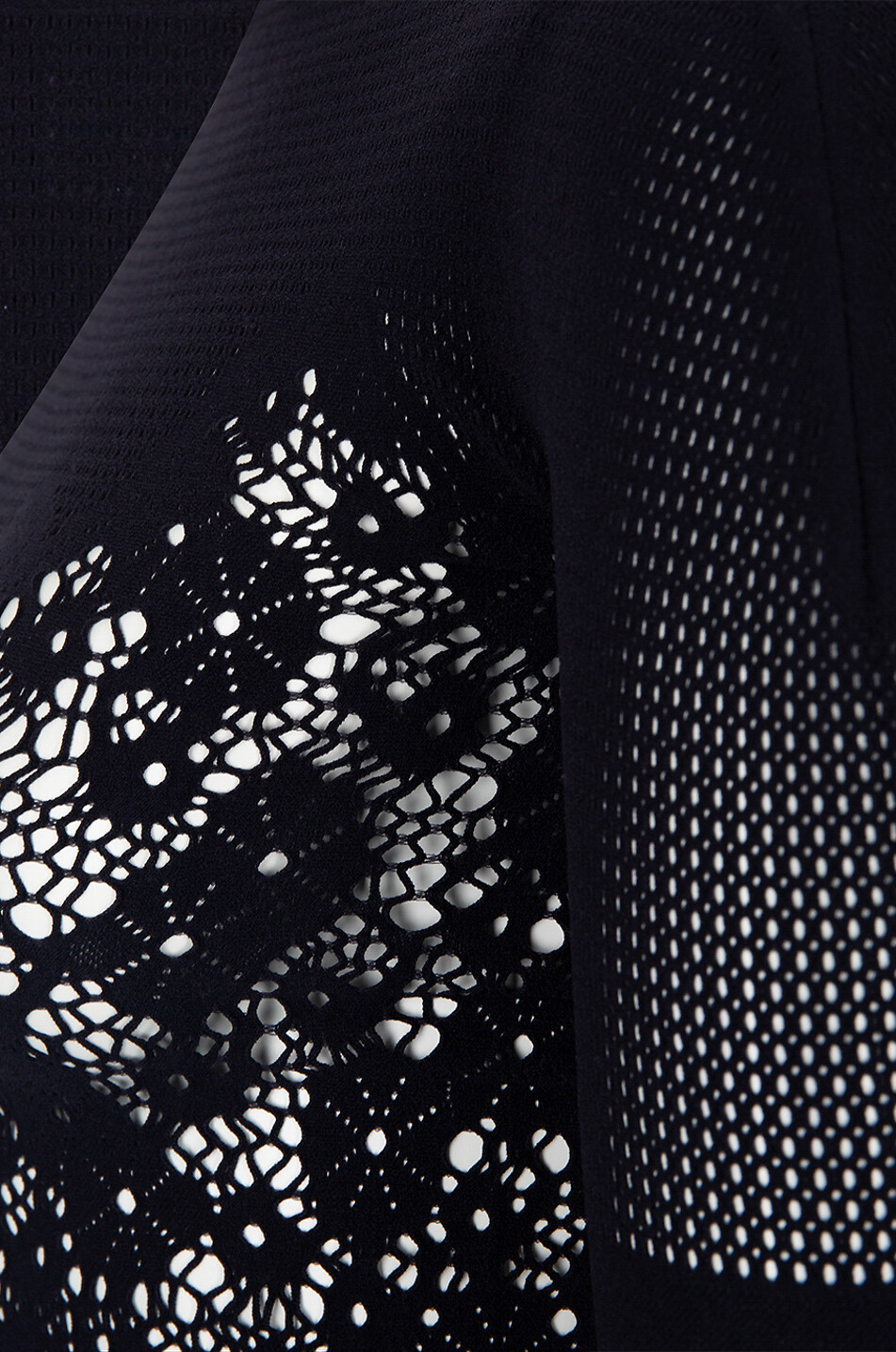 WOLFORD Top Flower Lace Damen SCHWARZ 3