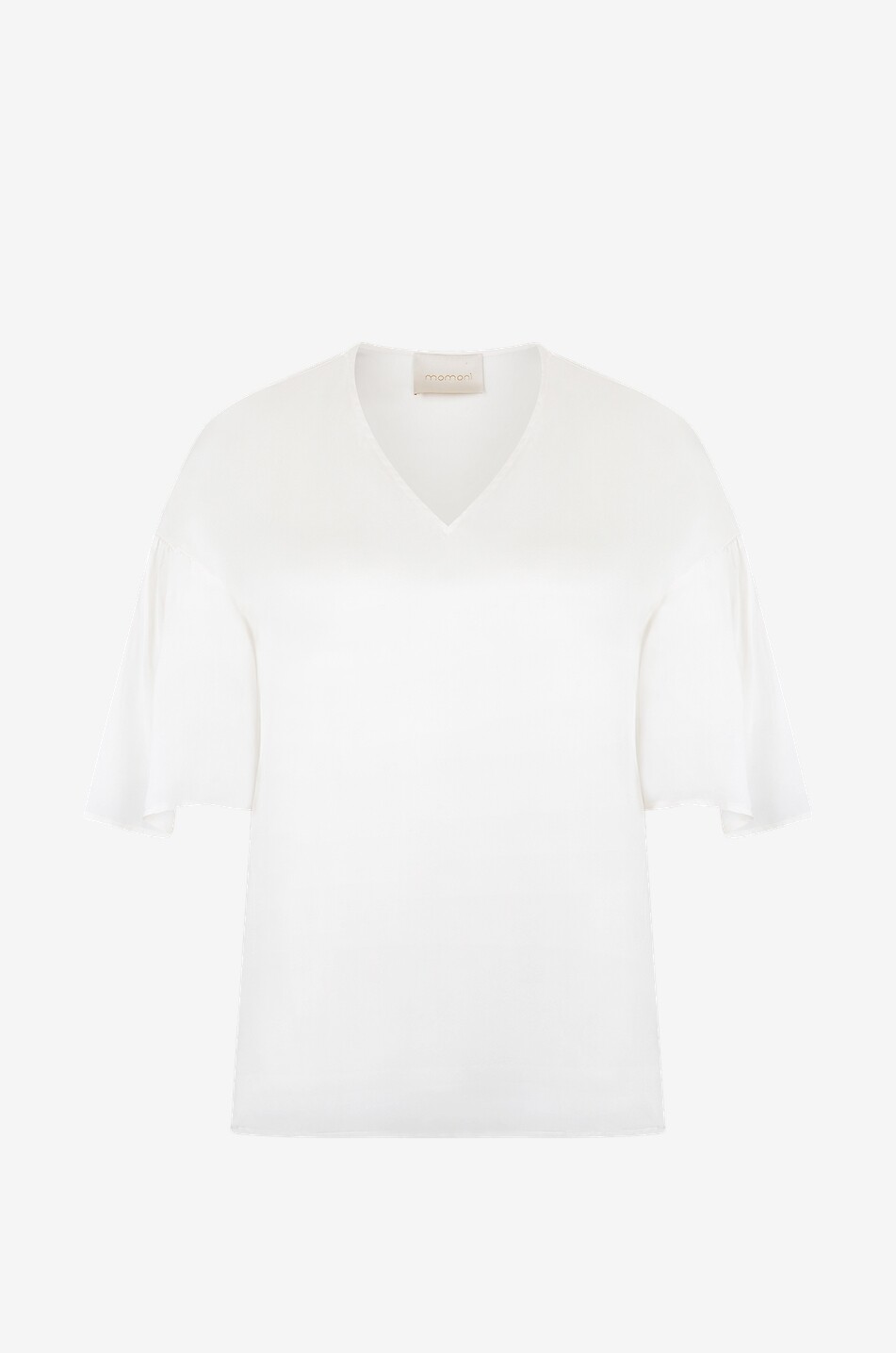Kurzärmelige Bluse aus Seide Morella