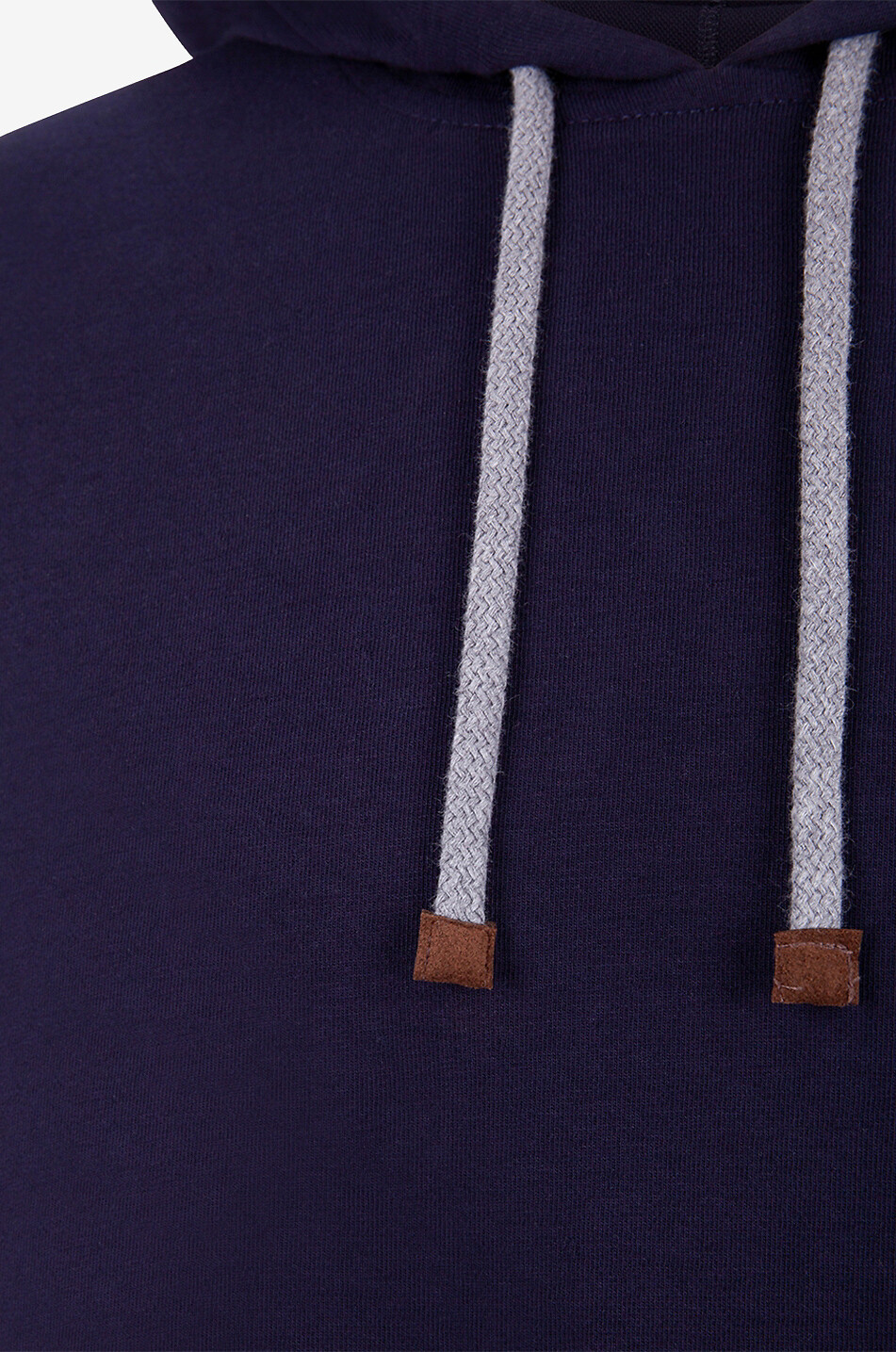 Technical cotton hooded sweatshirt