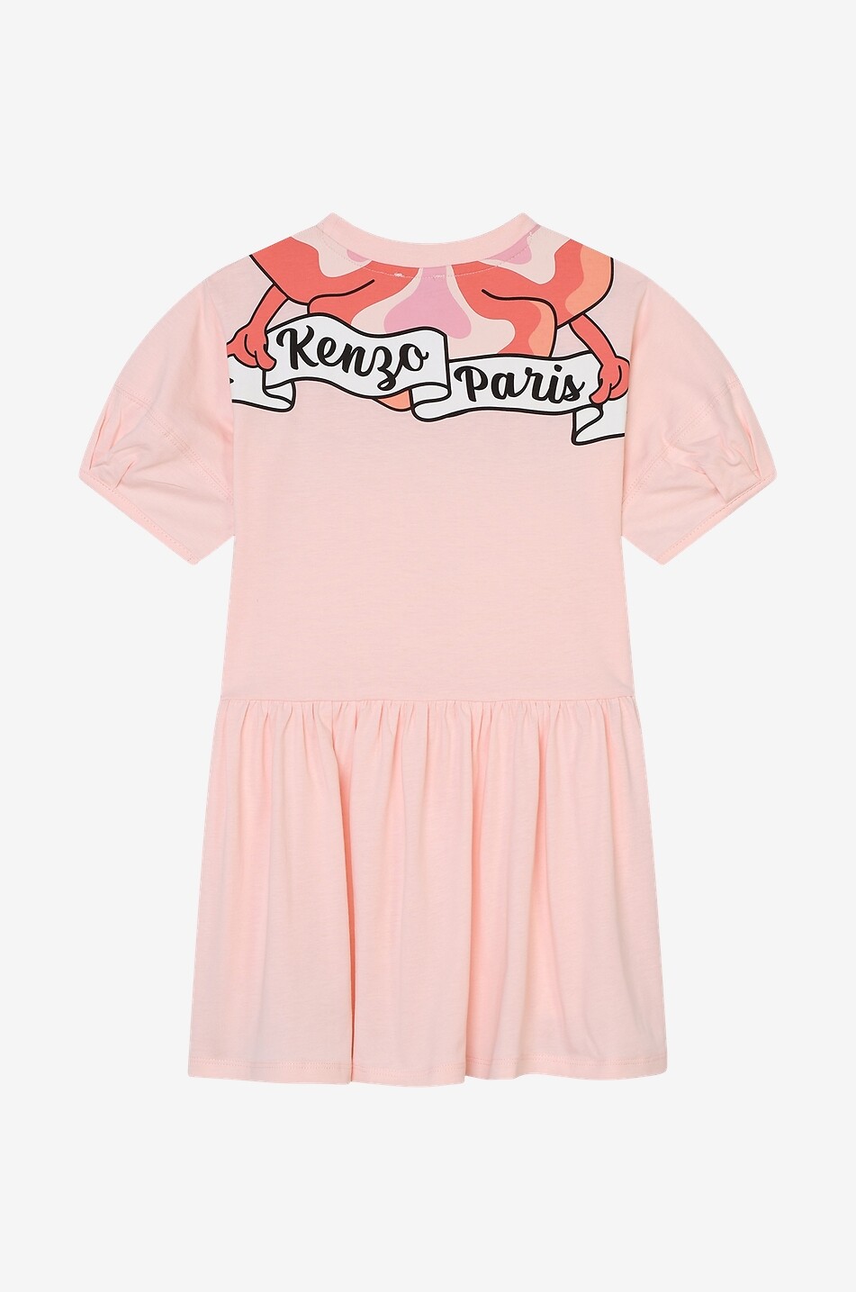Robe fille en jersey imprimé Hibiscus