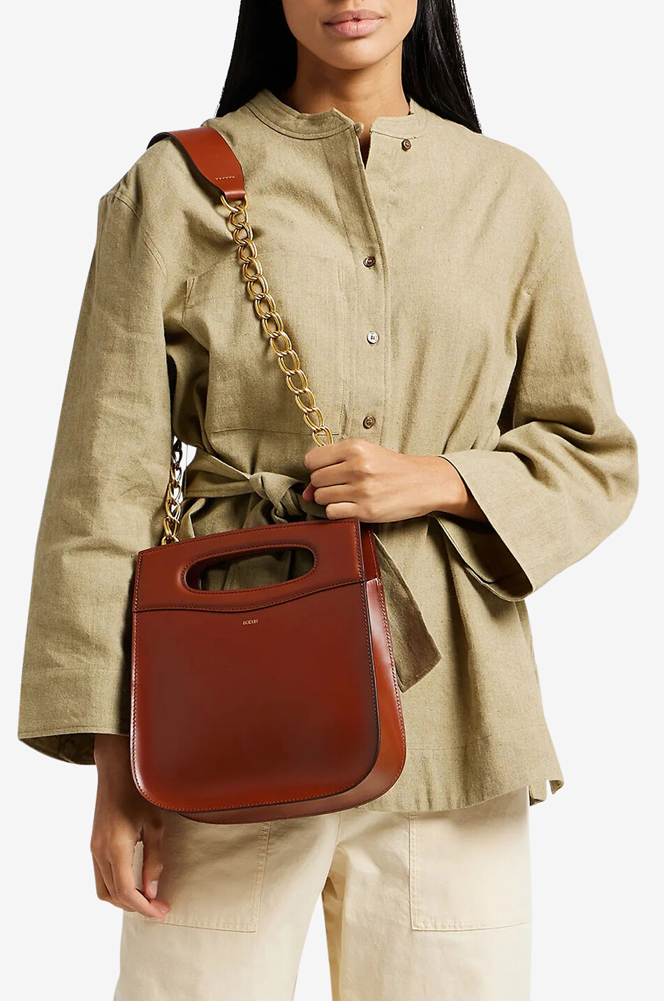 SOEUR Sac à main en cuir de bovin Chéri Femme MARRON 3