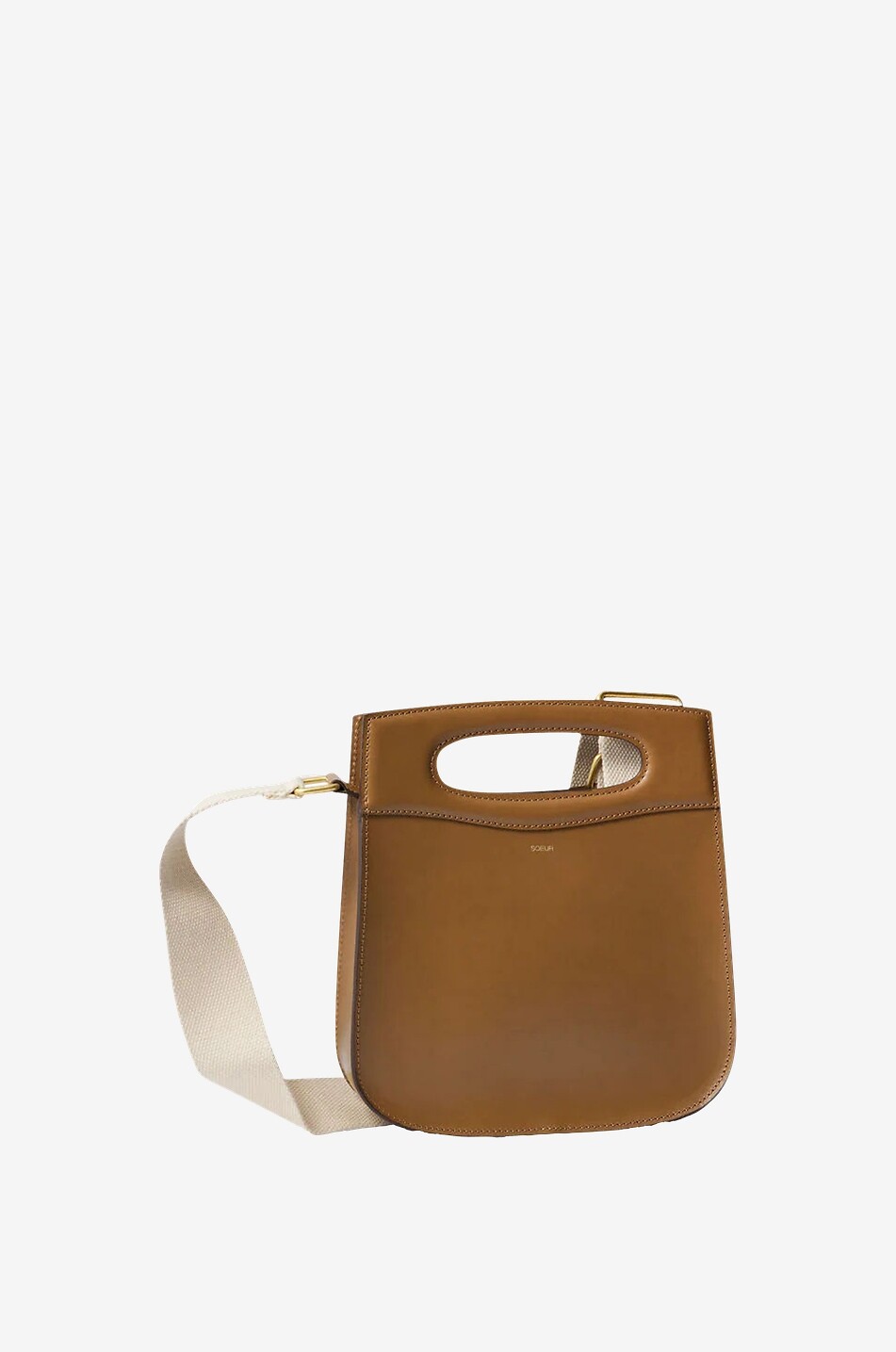 SOEUR Sac à main en cuir lisse Chéri Femme MARRON 3