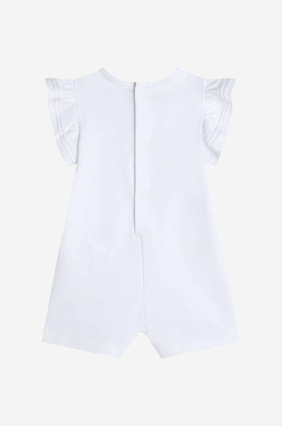 Sailor baby jersey playsuit with ruffles