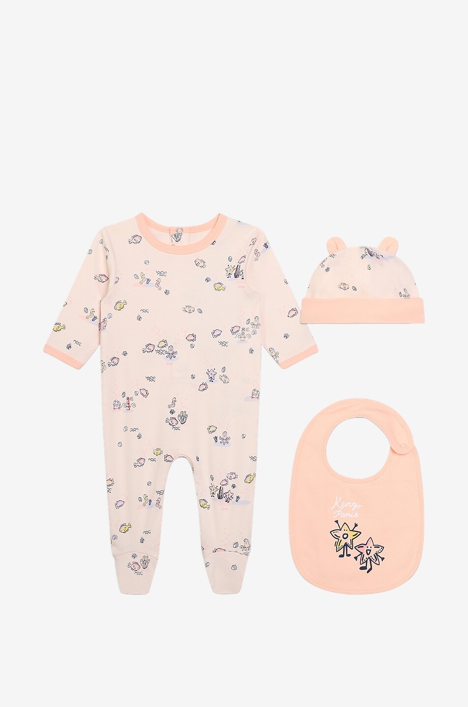 Sailor baby all-in-one with beanie and bib set