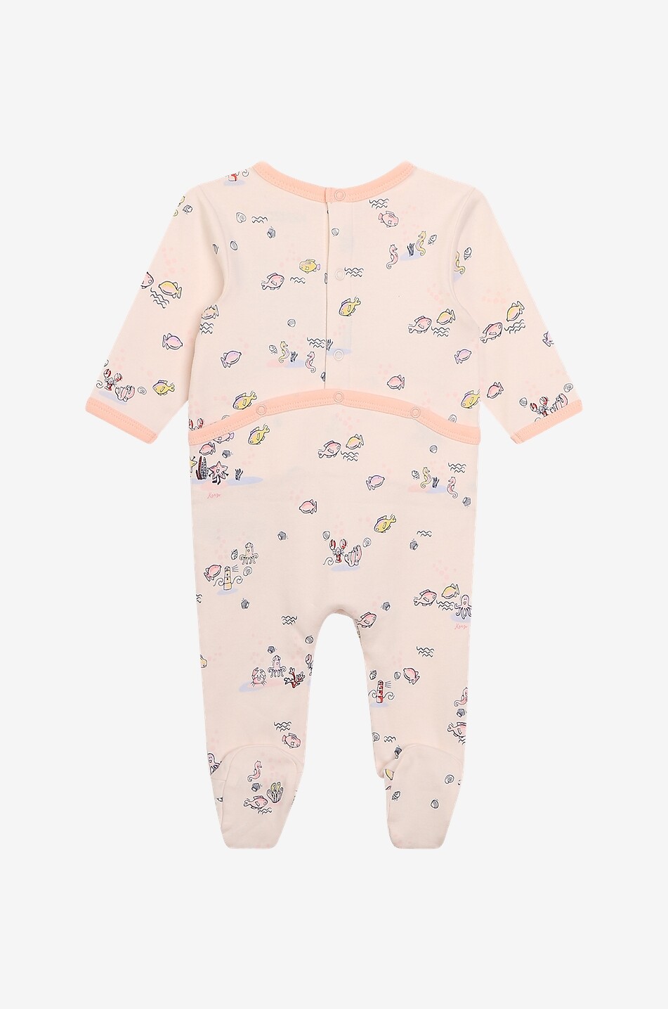 KENZO Babyset Strampelanzug mit Mütze und Latz Sailor Baby HELLROSA 4