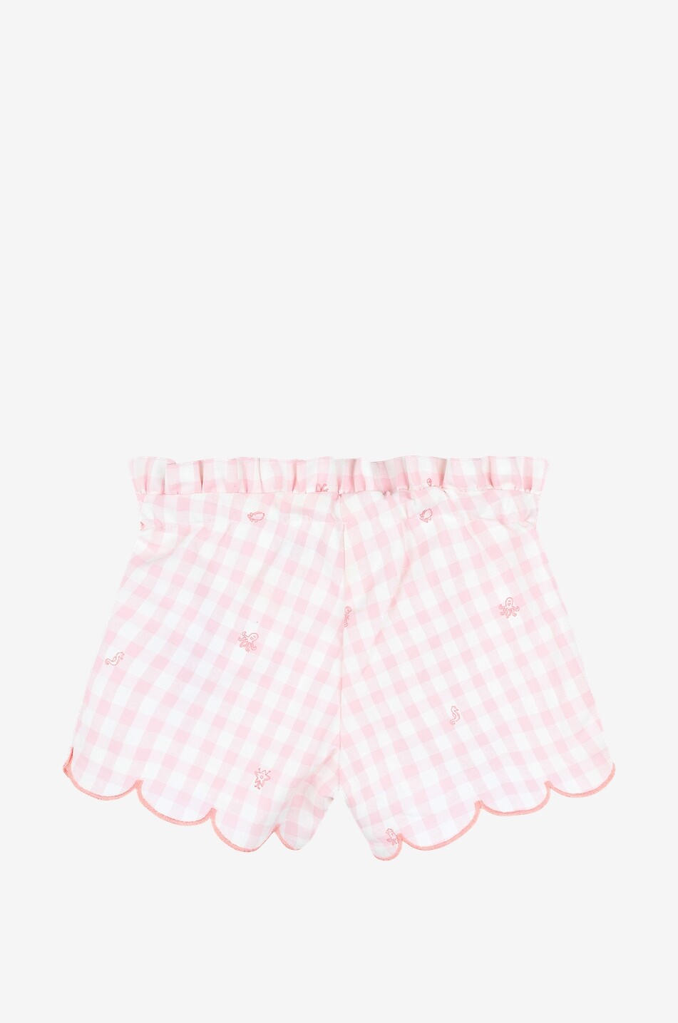 KENZO Baby-Set karierte Shorts und T-Shirt Squid Baby ROSA 4