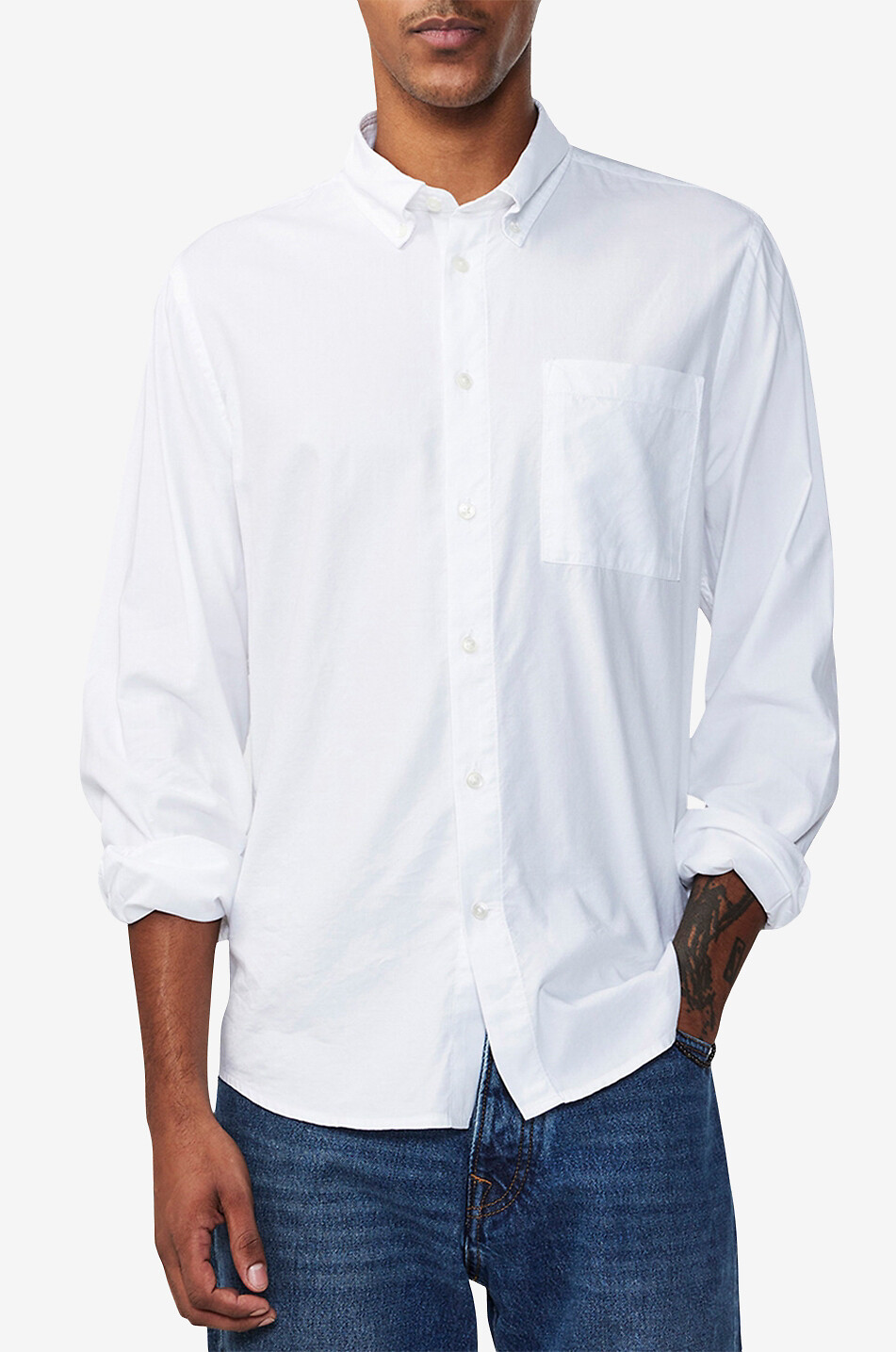 NN07 Langärmeliges Hemd Arne 5655 Herren WEISS 4