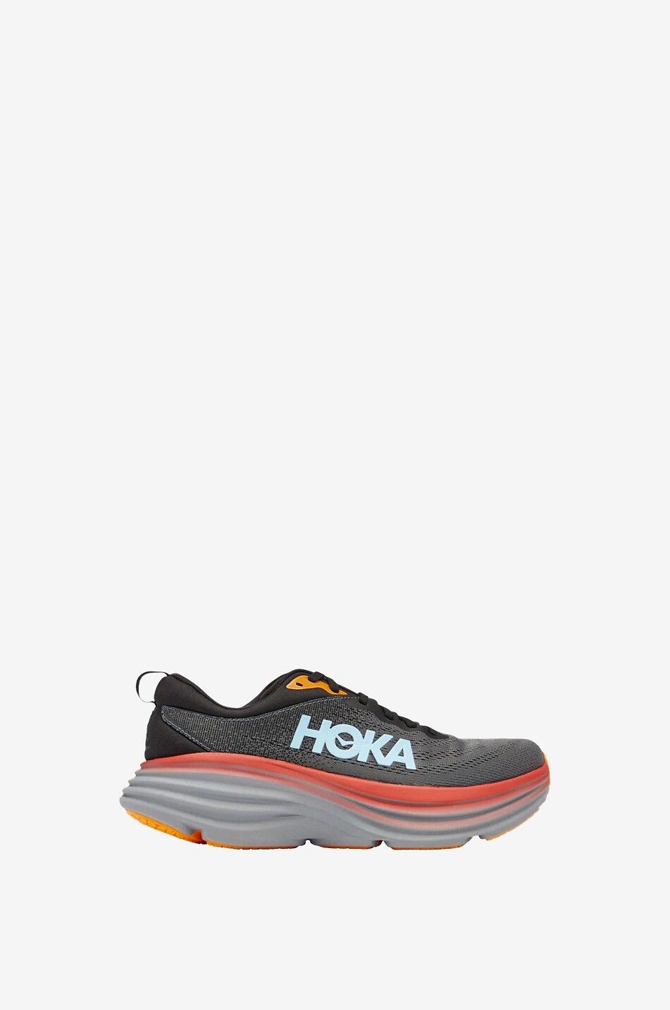 HOKA ONE Bondi 8 mesh running shoes Men DARK GREY 1