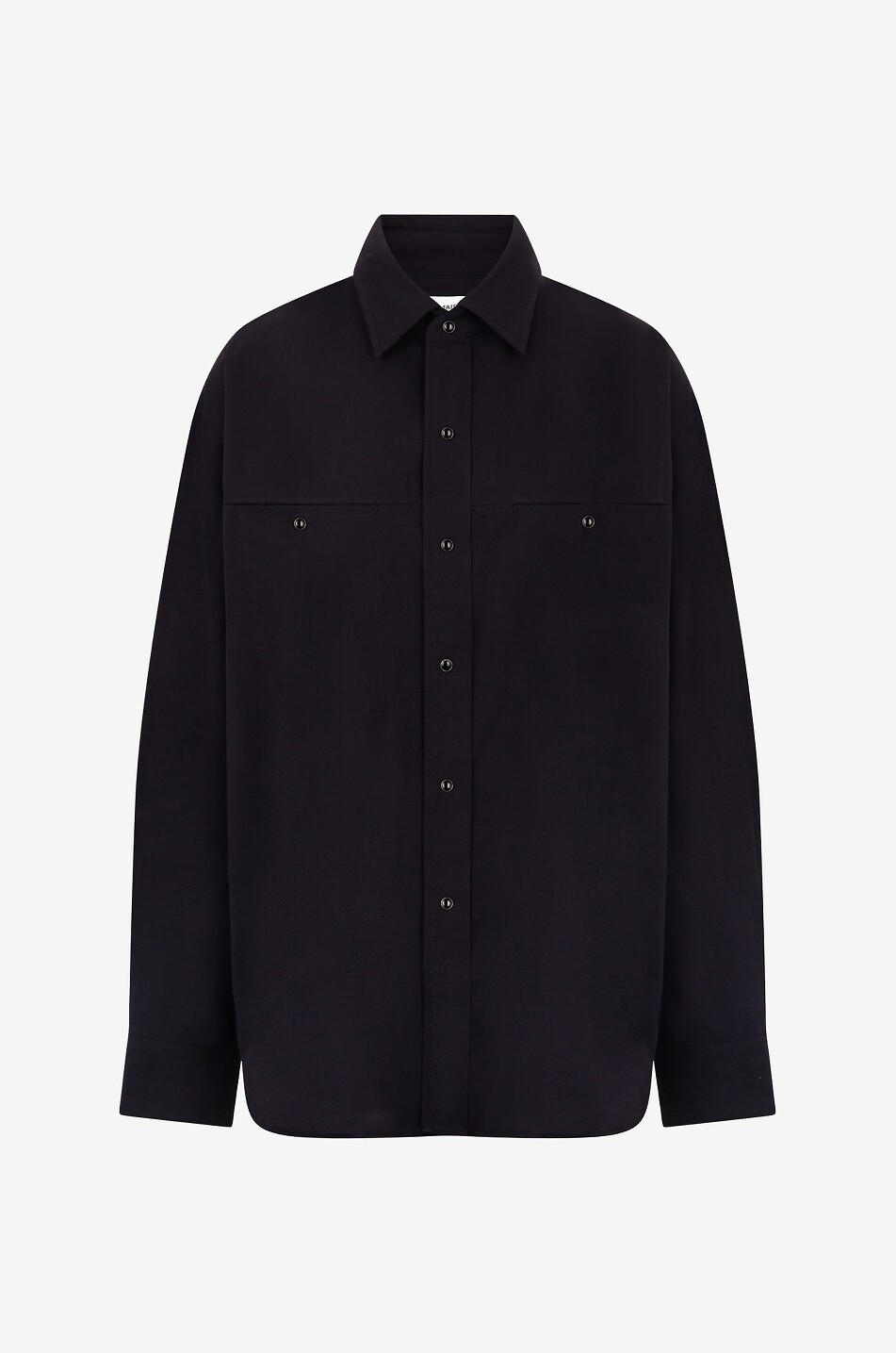 Oversize-Hemd aus Twill Welt Pocket