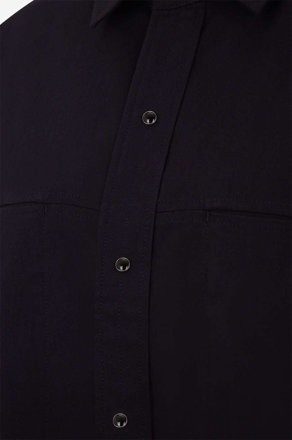 Oversize-Hemd aus Twill Welt Pocket
