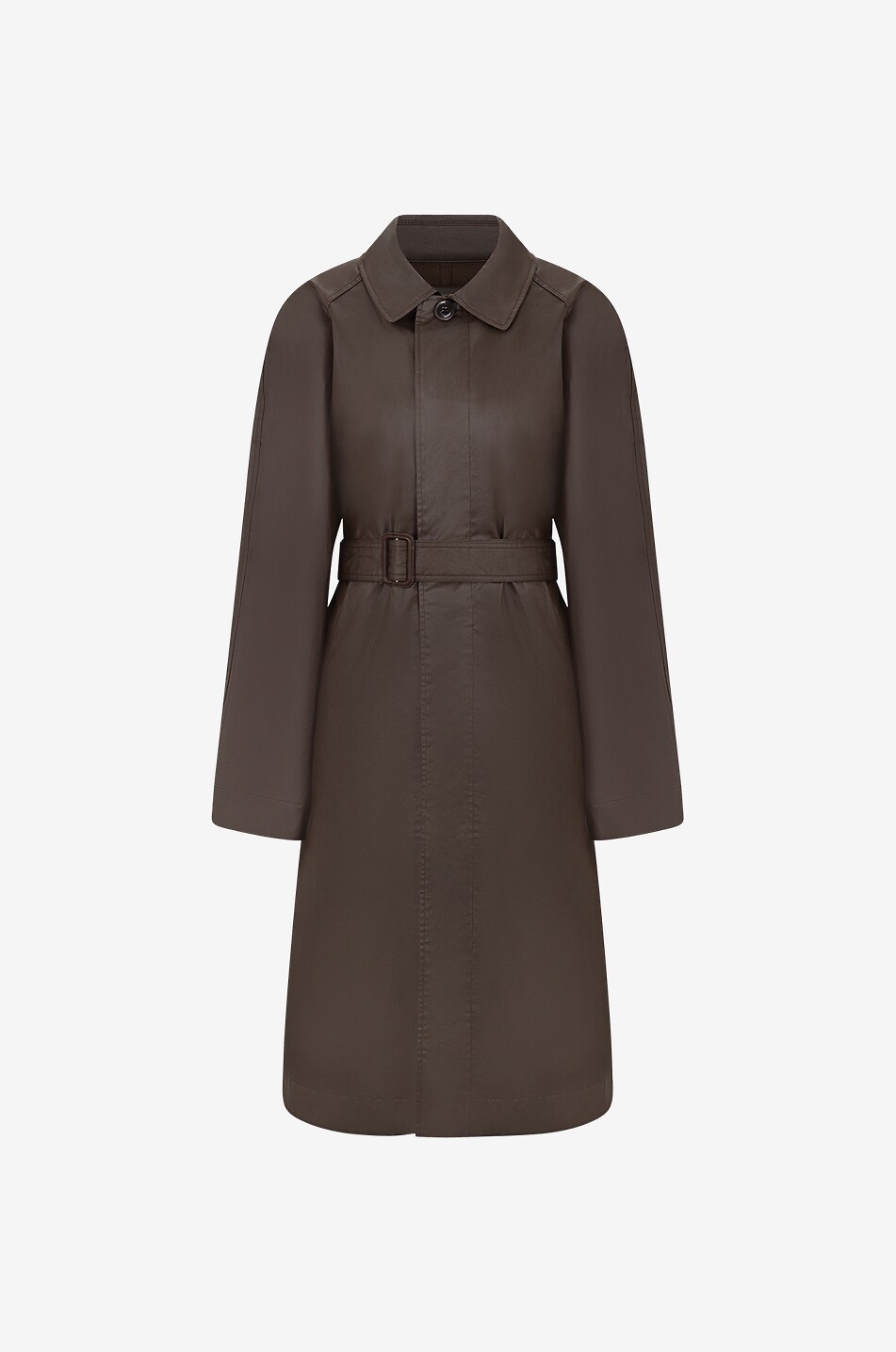 Regenmantel mit Gürtel aus beschichteter Gabardine