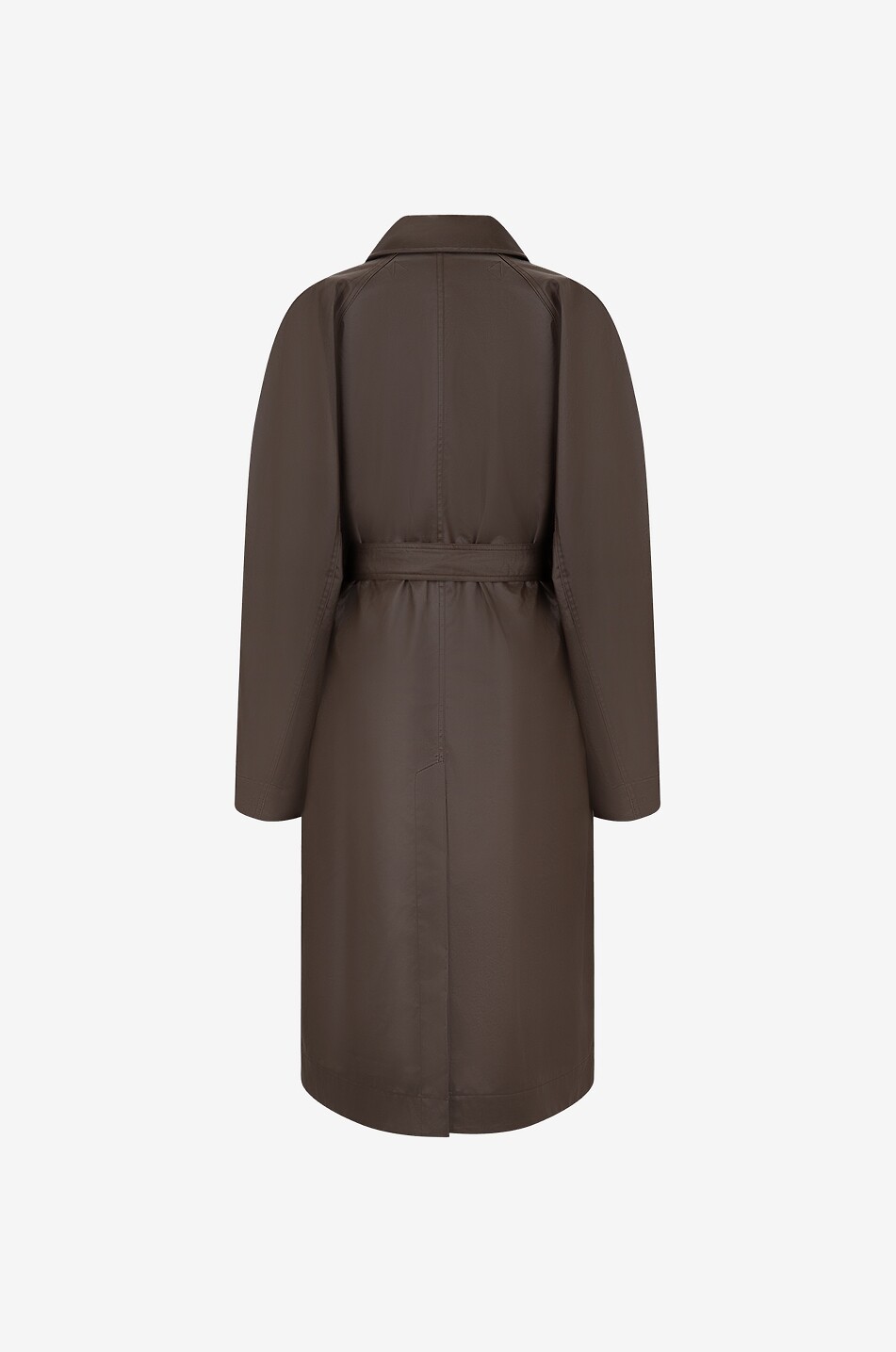 Regenmantel mit Gürtel aus beschichteter Gabardine