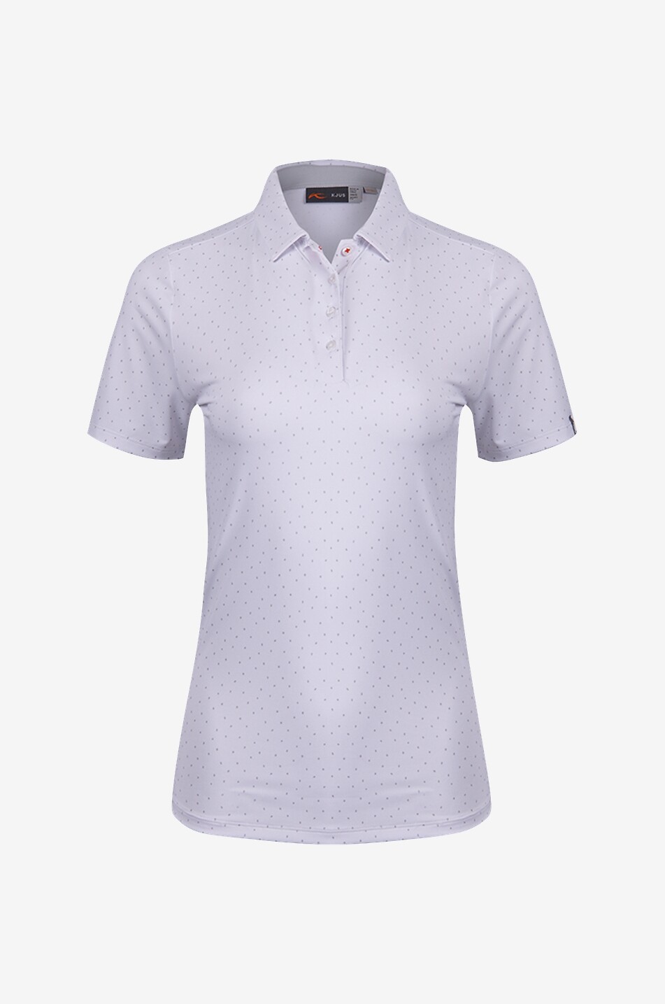 KJUS Schmales Golf-Polohemd mit Print Enya Damen WEISS 1