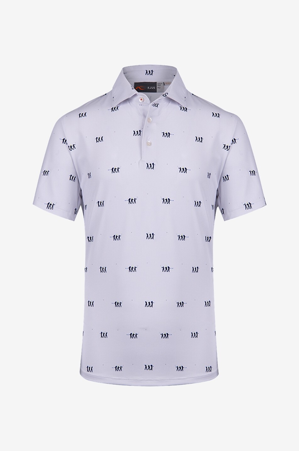 Golfer boy's short-sleeved golf polo shirt