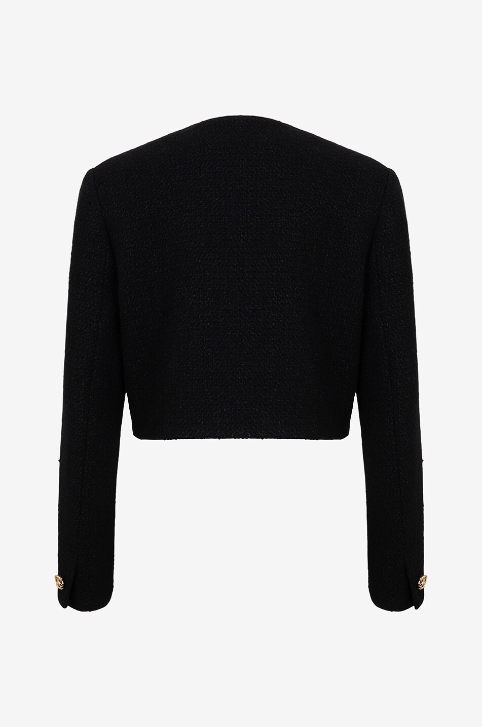 Veste raccourcie en tweed à boutons dorés Knots