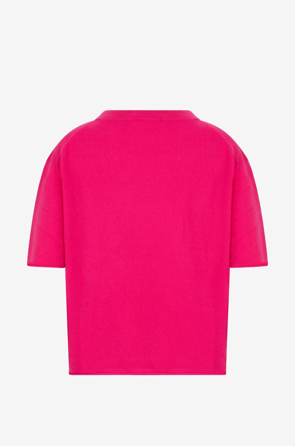 LISA YANG Cila cashmere short-sleeved jumper Women DARK PINK 2