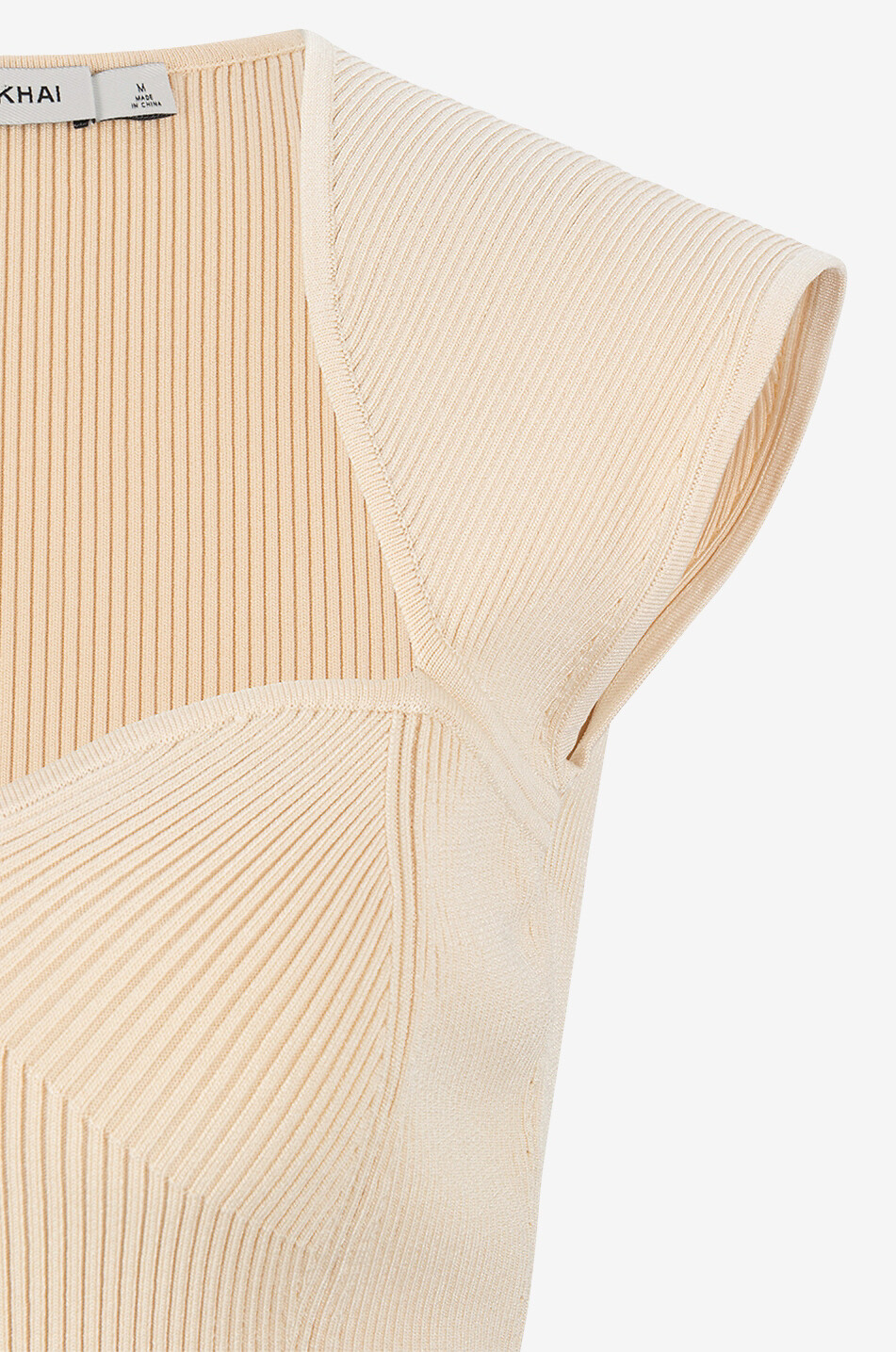 SIMKHAI Bauchfreies Stricktop Abia Damen BEIGE 3