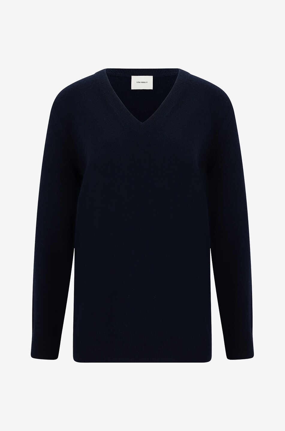 LISA YANG Pullover mit V-Ausschnitt aus Kaschmir Dea Damen DUNKELBLAU 1