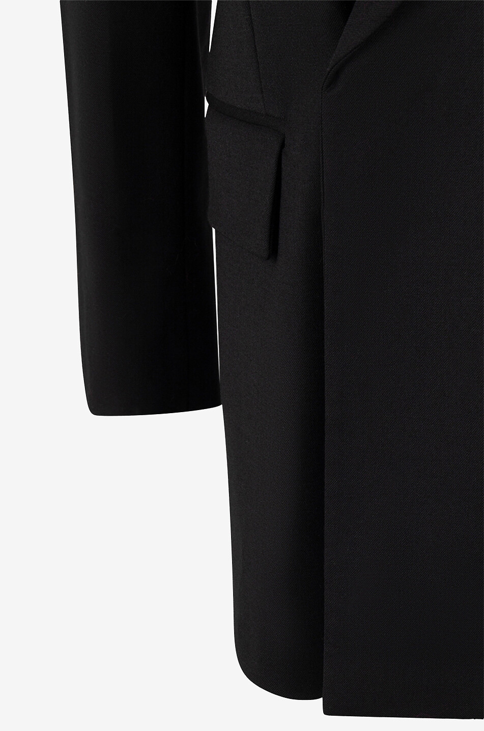 Double-breasted wool blend blazer