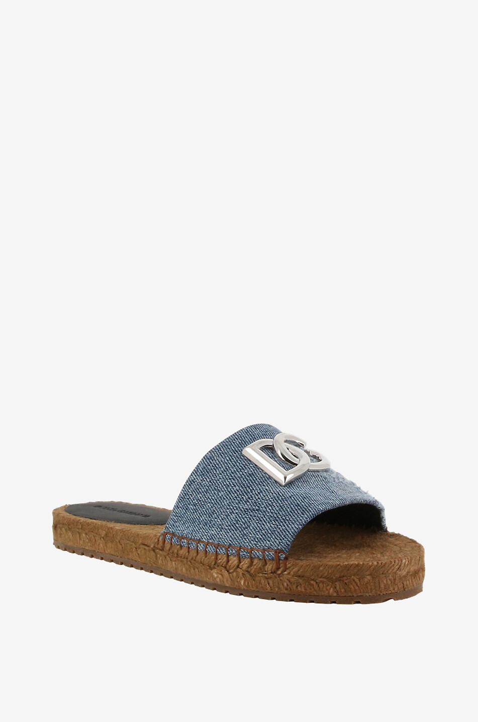 DG Espadrillas distressed denim slides
