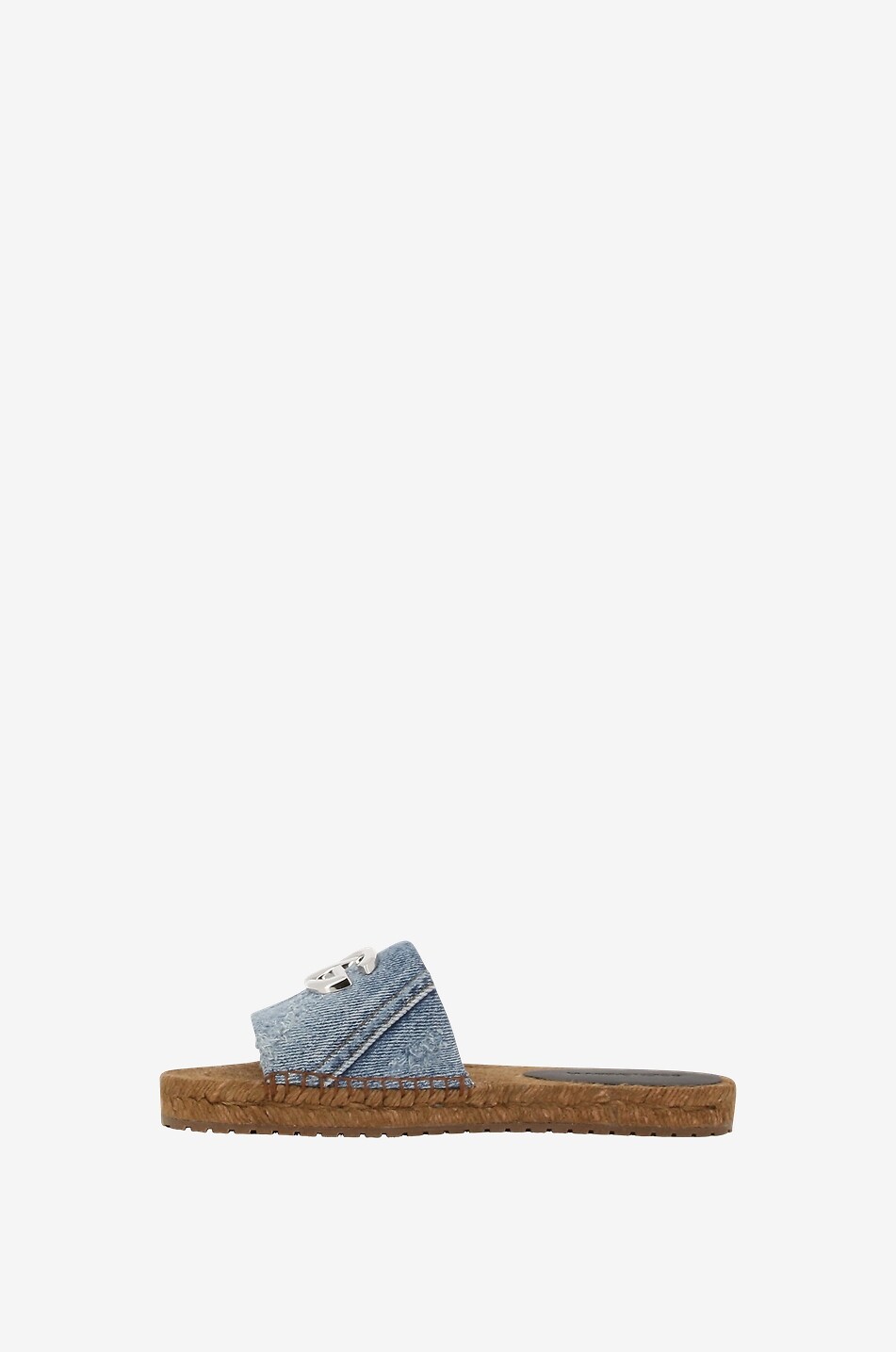 DG Espadrillas distressed denim slides