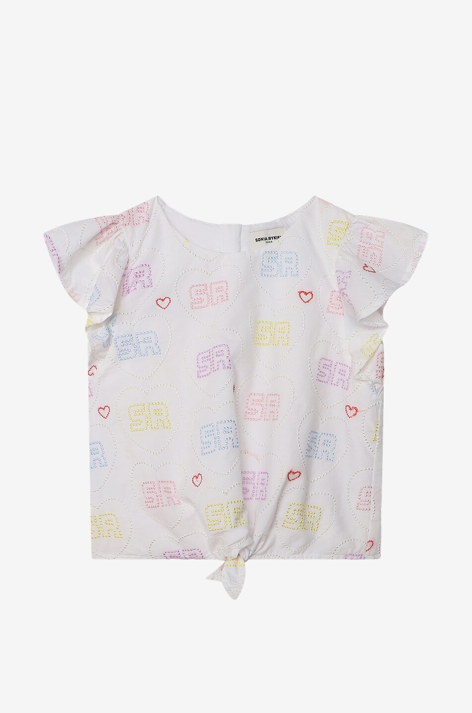 Top en coton pour fille à nouer