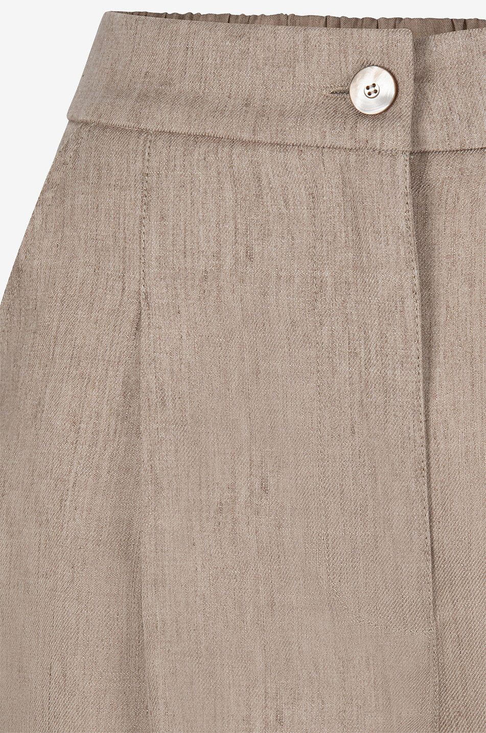 GRAN SASSO Bermudashorts aus Baumwolle und Leinen Damen KAMELFARBEN 3