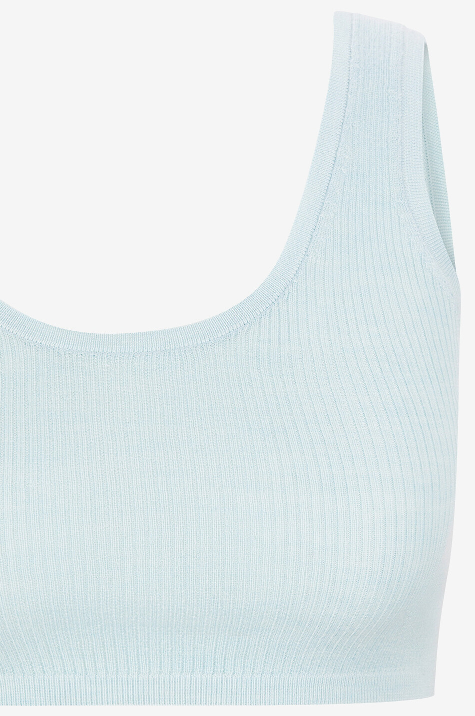 LISA YANG Verkürztes Tanktop aus Kaschmir Blaire Damen HELLBLAU 3