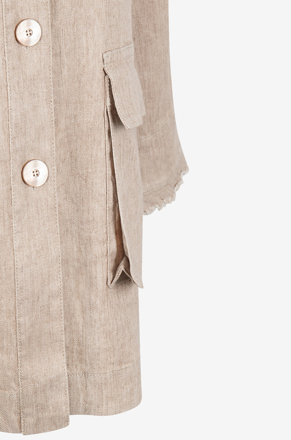 GRAN SASSO Parka légère en coton et lin Femme CAMEL 5