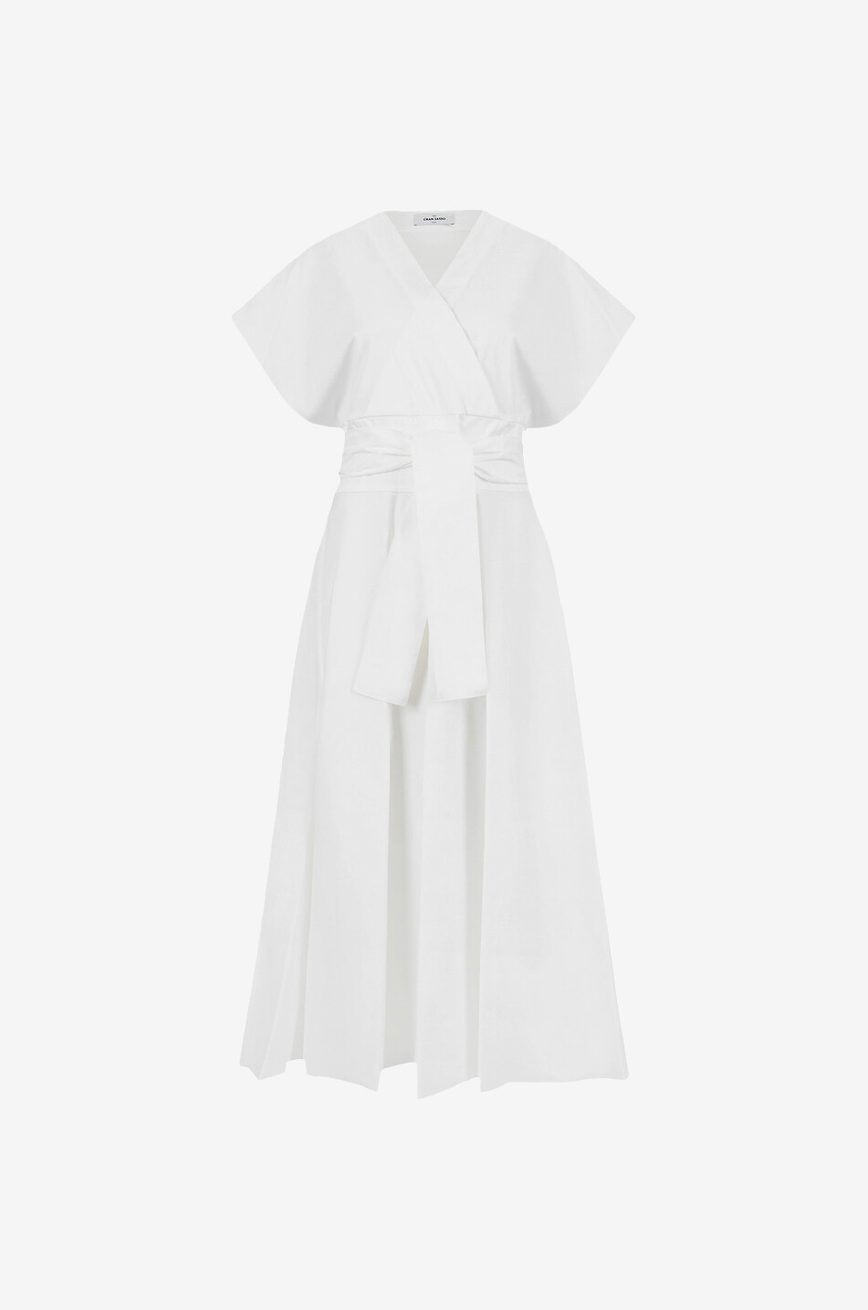 Midi-Kimonokleid aus Baumwolle