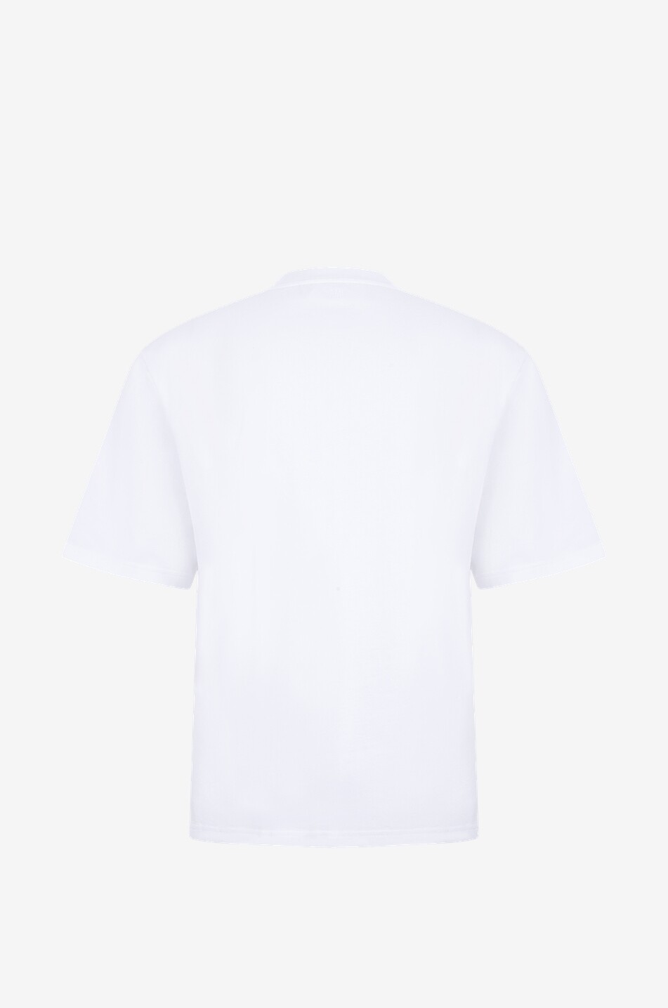 AMI Lässiges Bio-Baumwoll-T-Shirt Ami de Coeur Herren WEISS 2