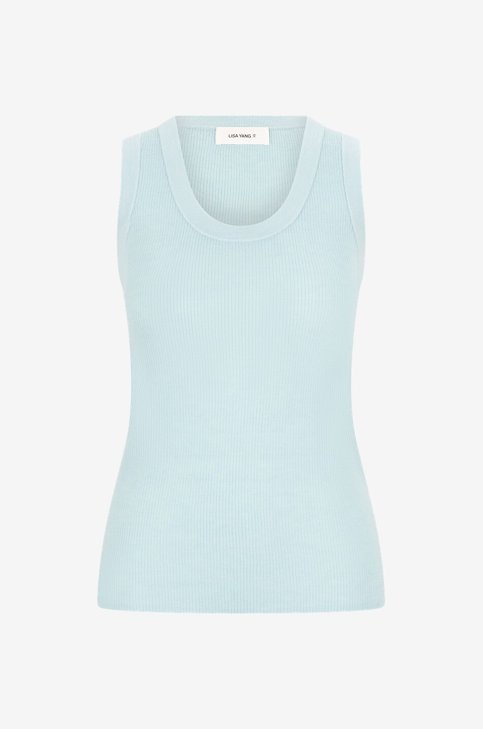 LISA YANG Ina cashmere sleeveless top Women LIGHT BLUE 1