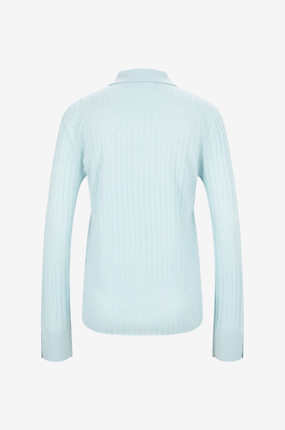 LISA YANG Aria knit cashmere shirt jacket Women LIGHT BLUE 2