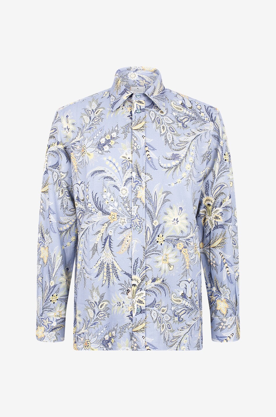 Chemise slim en coton piqué imprimé Paisley