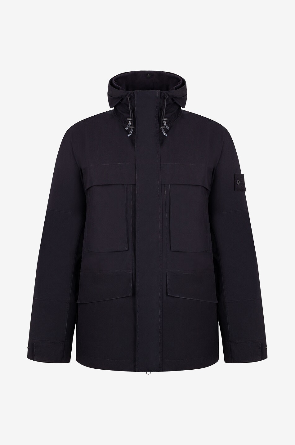STONE ISLAND Parka légère en gabardine à capuche 5433F1 O-Ventile Ghost Piece Homme NOIR 1