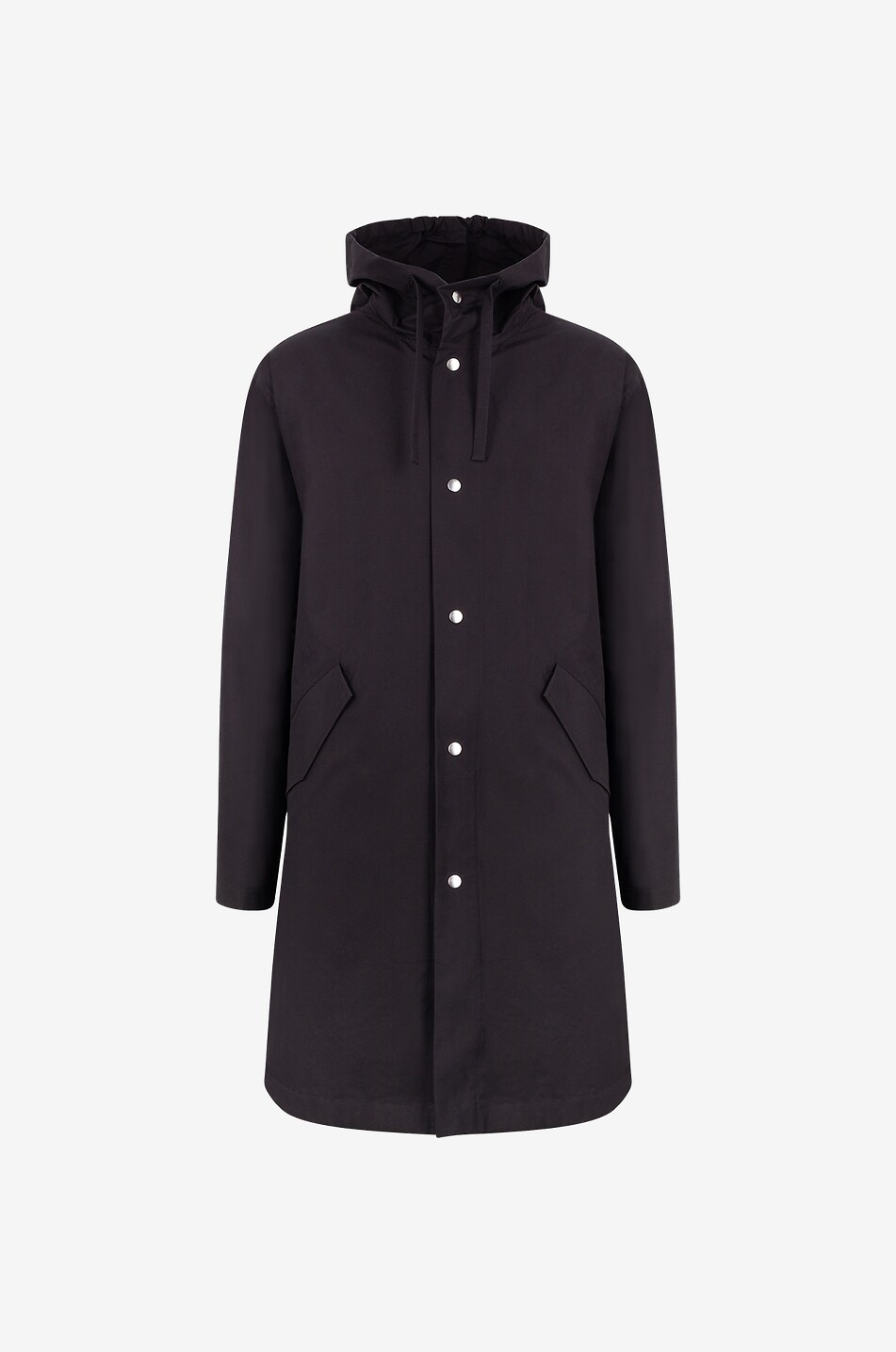 Dry Touch poplin lightweight printed parka