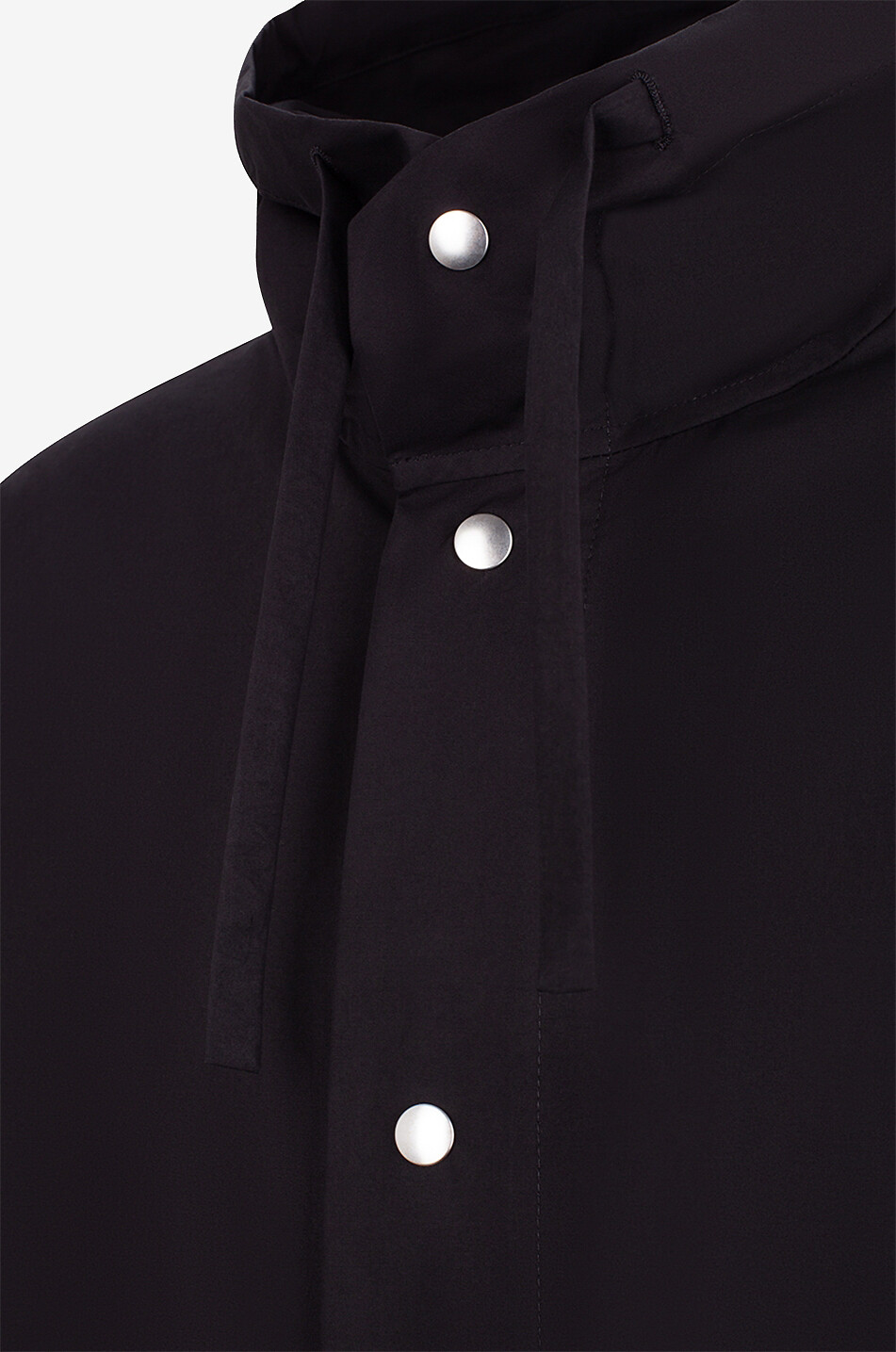 JIL SANDER Leichter Parka mit Logoprint aus Popeline Dry Touch Herren SCHWARZ 3