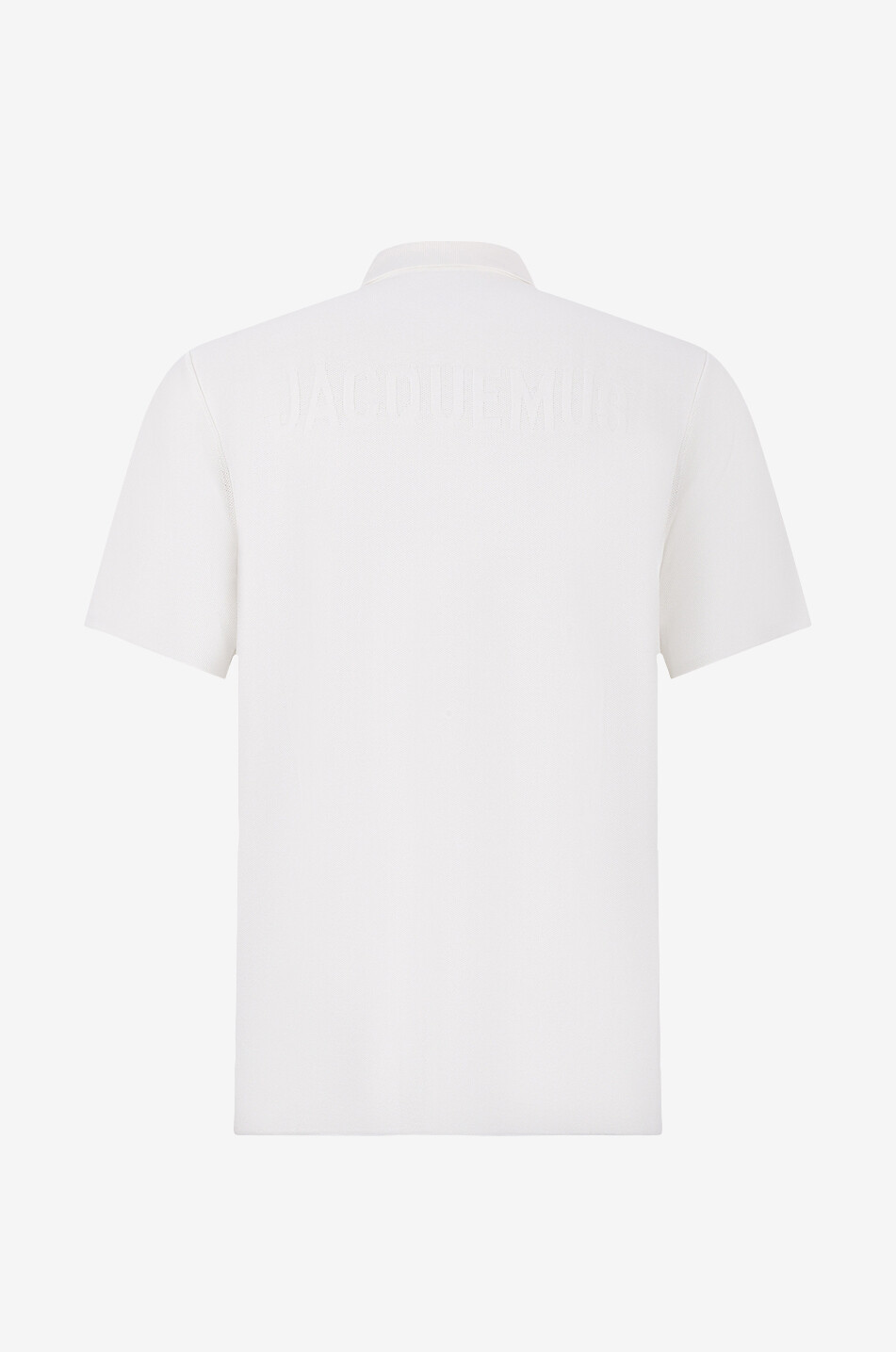 JACQUEMUS Polo à manches courtes Le Polo Maille Homme BLANC CASSE 2