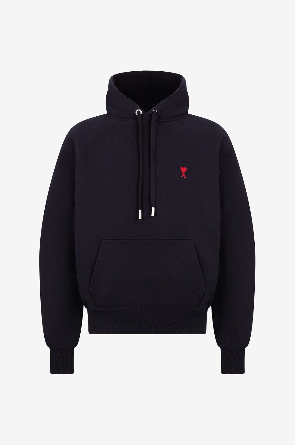 Red Ami de Cœur hooded sweat-shirt with raglan sleeves