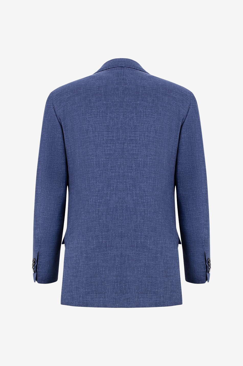 Einreihiger Blazer aus melierter Wolle