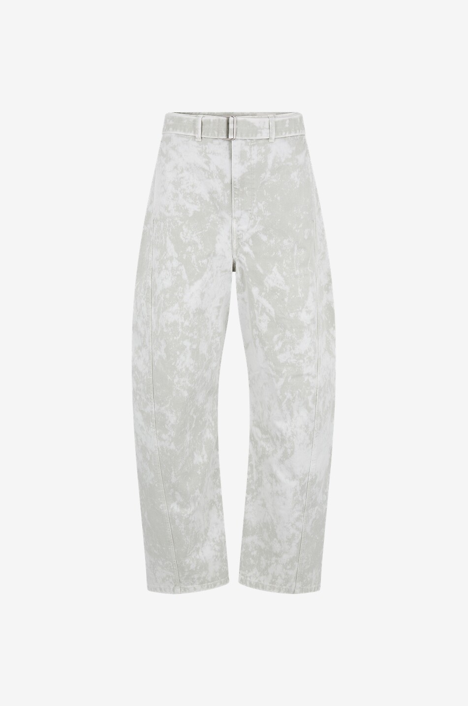 Jean large effet tie-and-dye avec ceinture Twisted