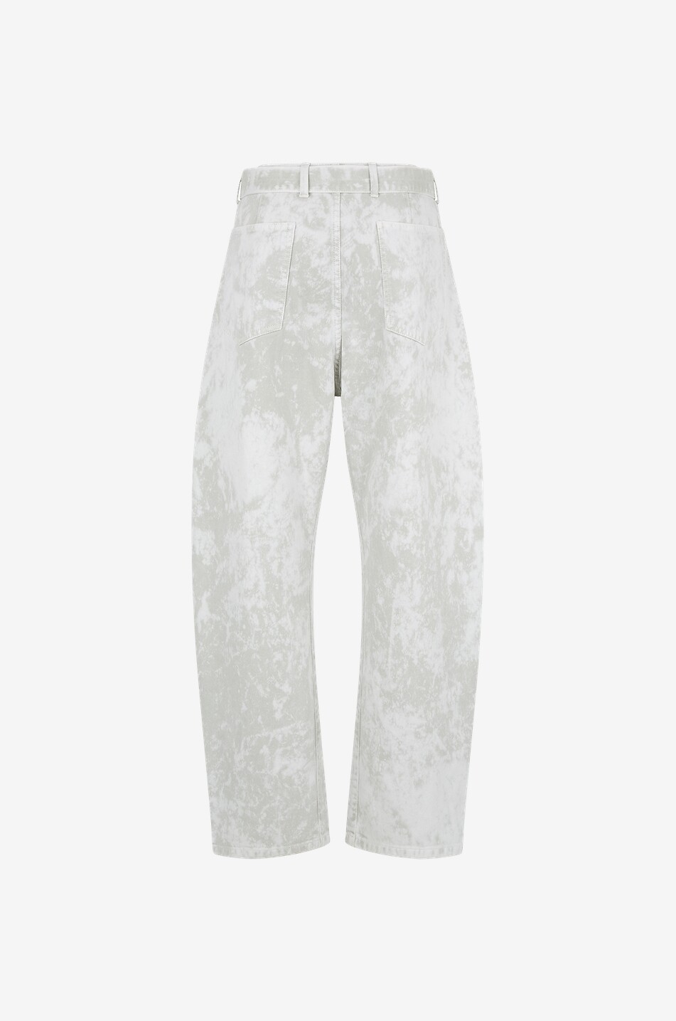 Jean large effet tie-and-dye avec ceinture Twisted