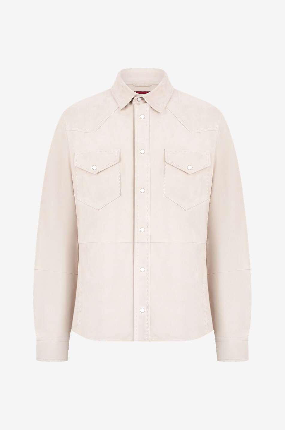 Lightweight suede overshirt