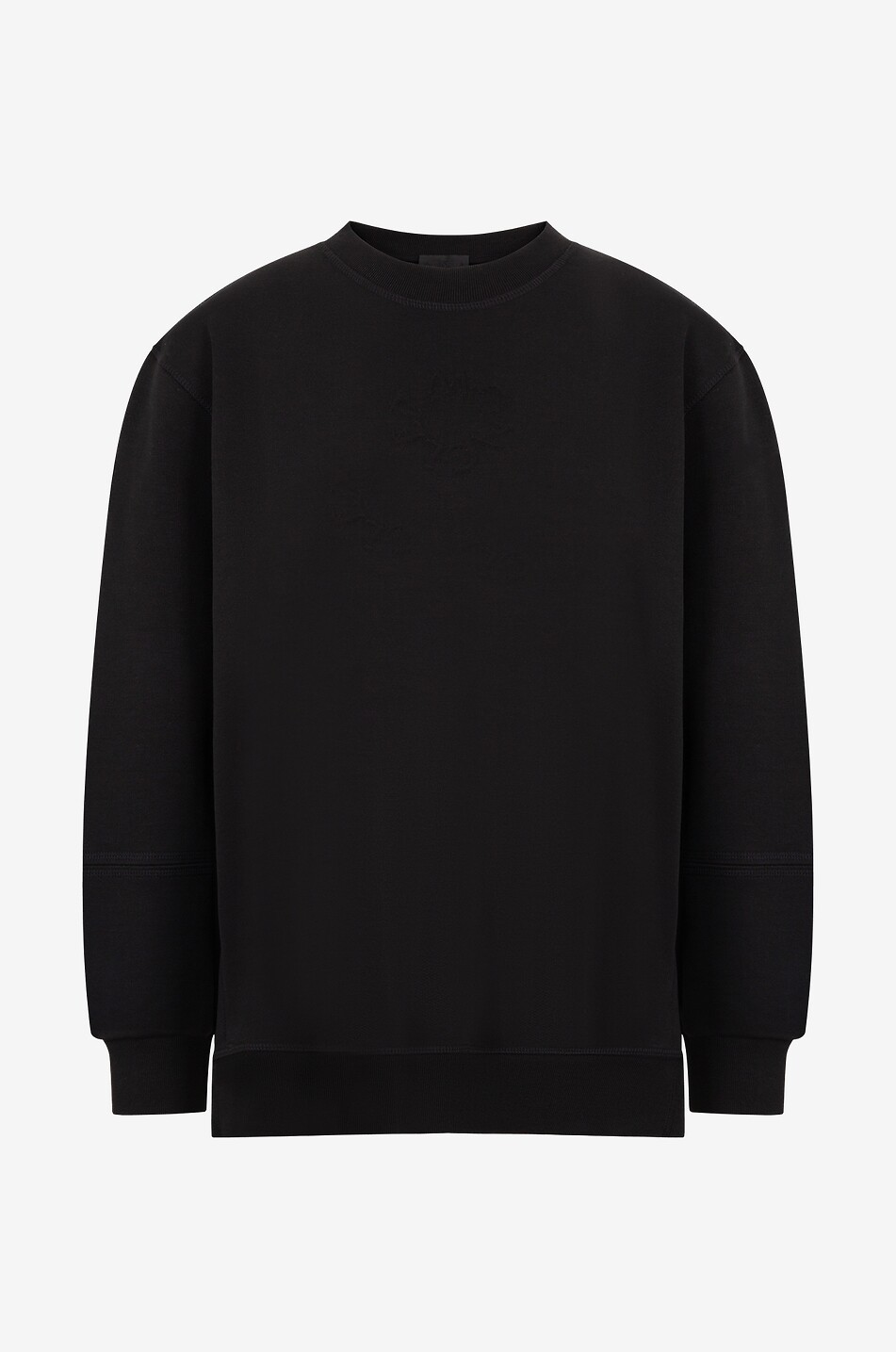 Boxy-Rundhals-Sweatshirt mit 3D-Logo