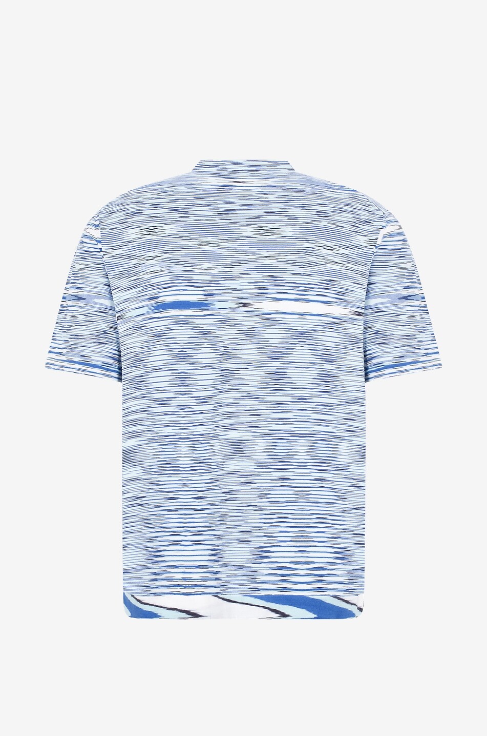 MISSONI T-shirt en maille jacquard à manches courtes Homme BLEU 2
