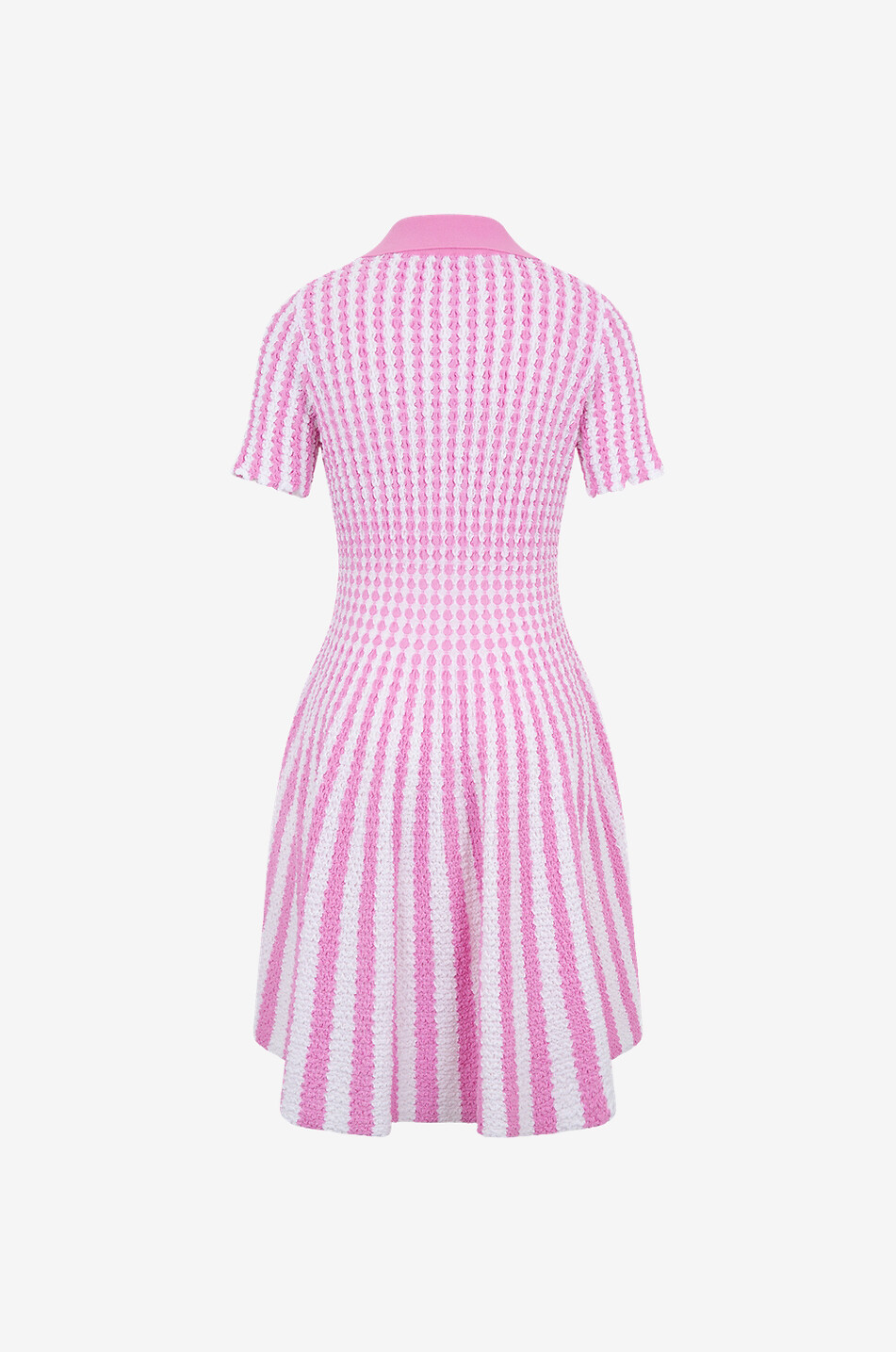 ANTONINO VALENTI Robe courte évasée en maille losange Brigitte Bardot Femme MULTICOLORE1 2