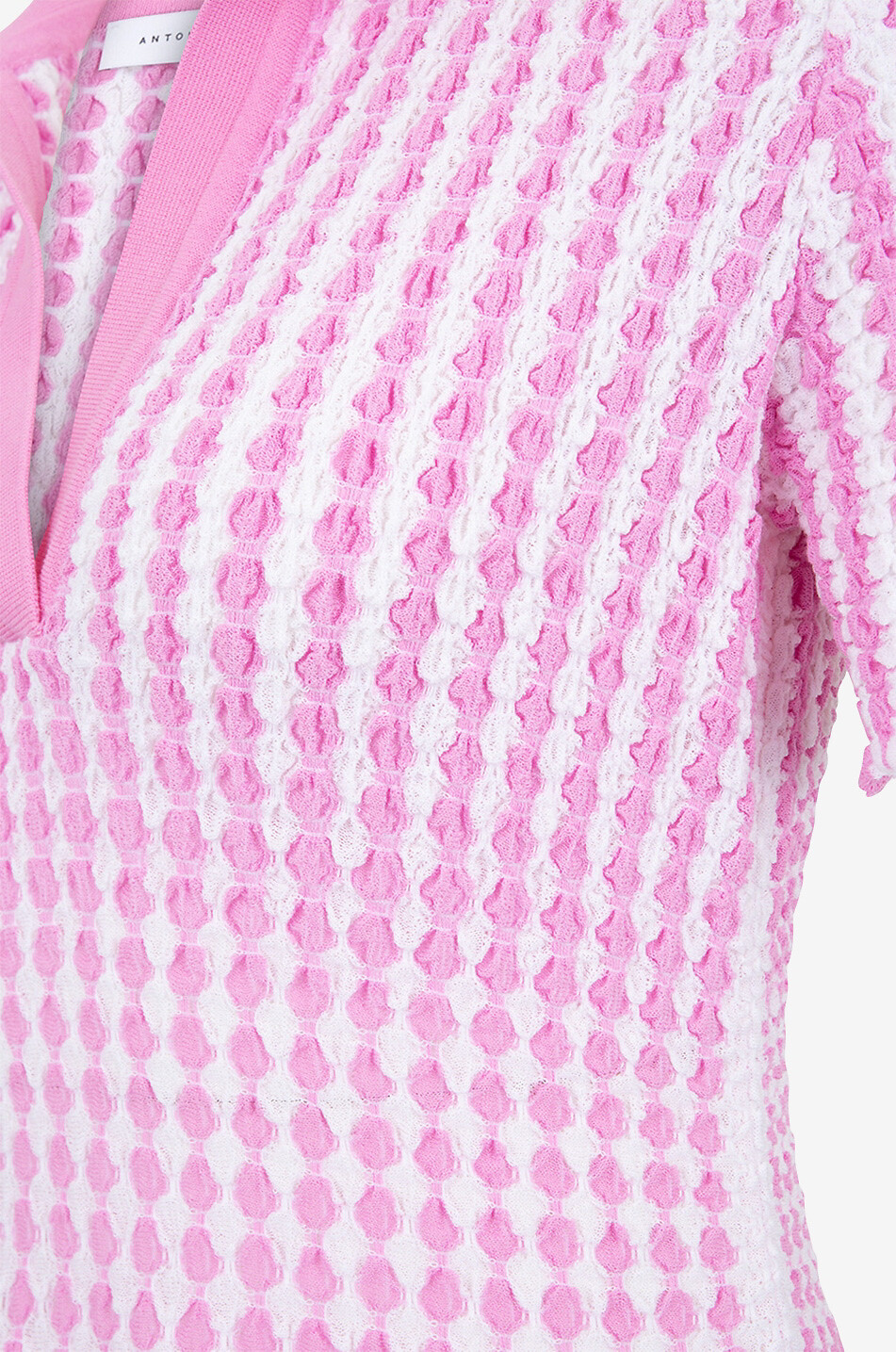 ANTONINO VALENTI Robe courte évasée en maille losange Brigitte Bardot Femme MULTICOLORE1 3