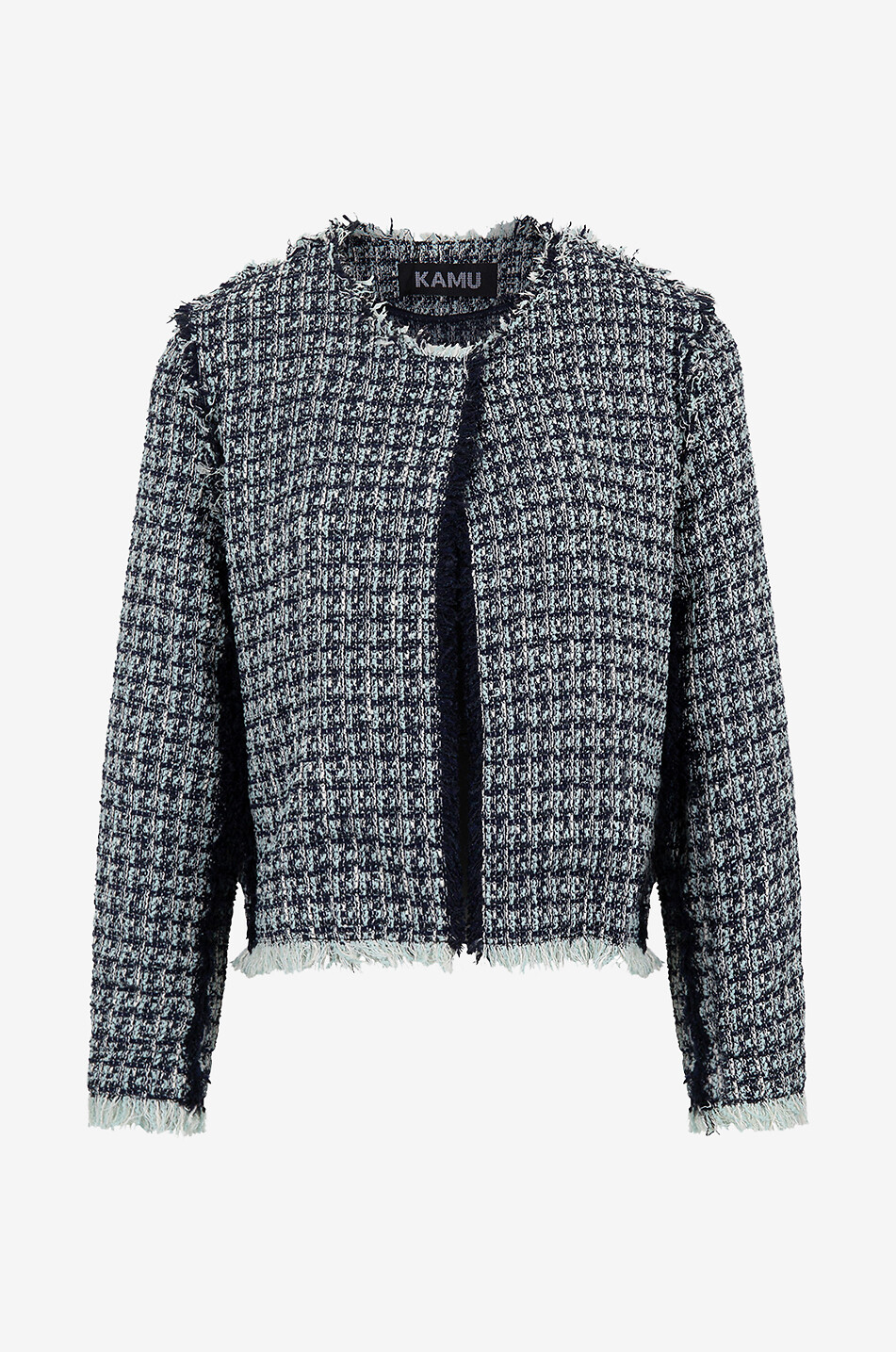 Seamout short lightweight tweed jacket